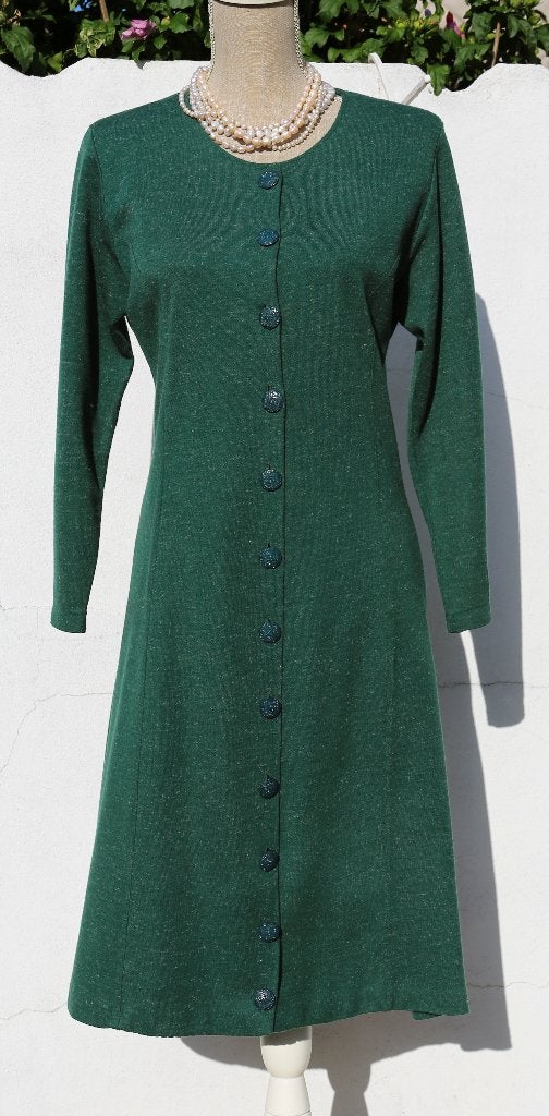 Robe verte vintage - Taille 40, Enlèvement ou Envoi, Taille 38/40 (M), Vert