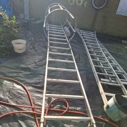 noodladder-gevelladder-vluchtladder, Doe-het-zelf en Bouw, Ophalen, Zo goed als nieuw