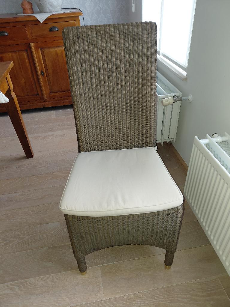 4 stoelen, Maison & Meubles, Chaises, Osier ou Rotin, Brun, Enlèvement, Utilisé