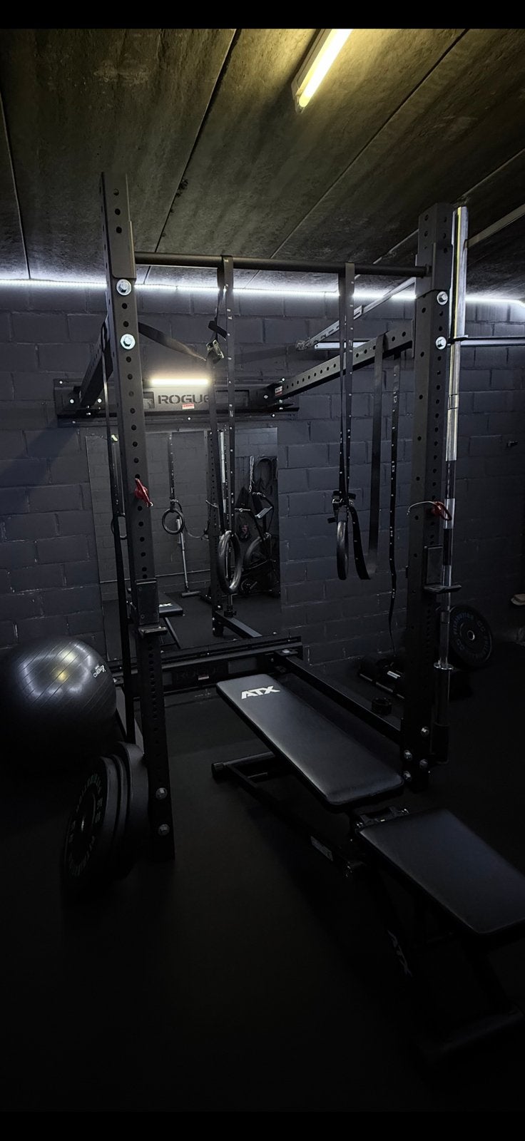 Rogue RML-3W Fold Back Power Rack, Sports & Fitness, Enlèvement, Utilisé