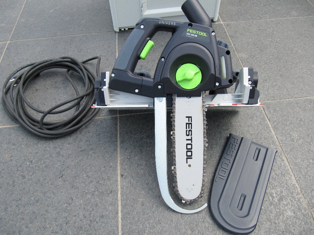 Festool 576563 UniverS SSU 200 EB-Plus Zwaardzaag + aanslag, Ophalen, 70 mm of meer, Kettingzaag, Zo goed als nieuw