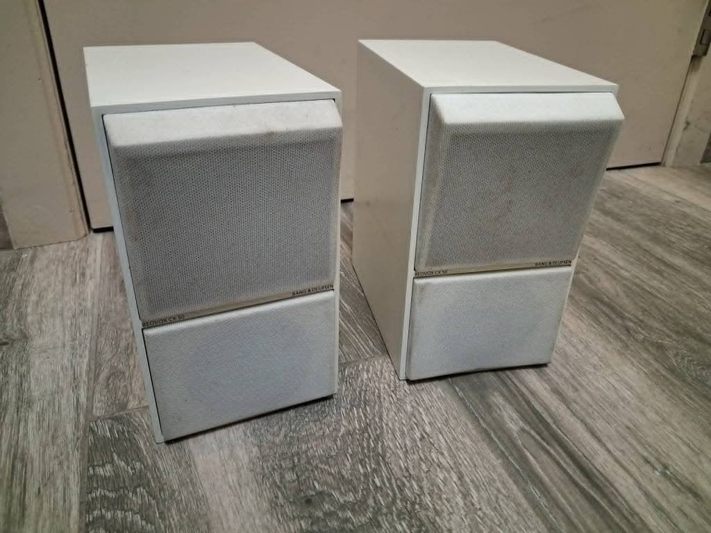Set Bang & Olufsen Beovox CX50 luidsprekers., Audio, Tv en Foto, Luidsprekerboxen, Gebruikt, Boekenplank luidspreker, 60 tot 120 watt