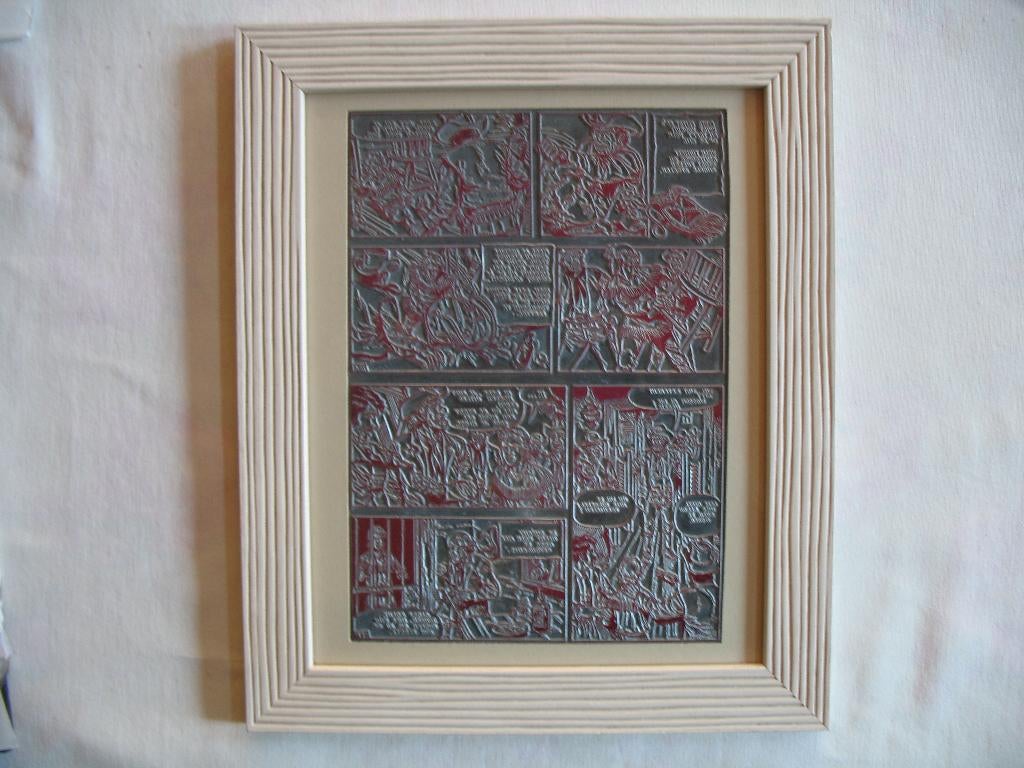 Zilverpijl, Frank Sels, nr 1 en 2 originele zinken drukplaat, Complete serie of reeks, Ophalen of Verzenden, Zo goed als nieuw