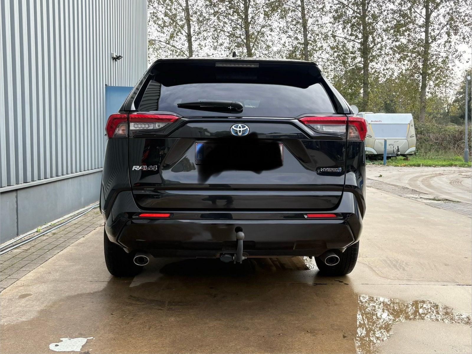 Toyota Rav4 2.5 hybride AWD Black Edition, Auto's, Automaat, Dealer onderhouden, 4 cilinders, 2487 cc
