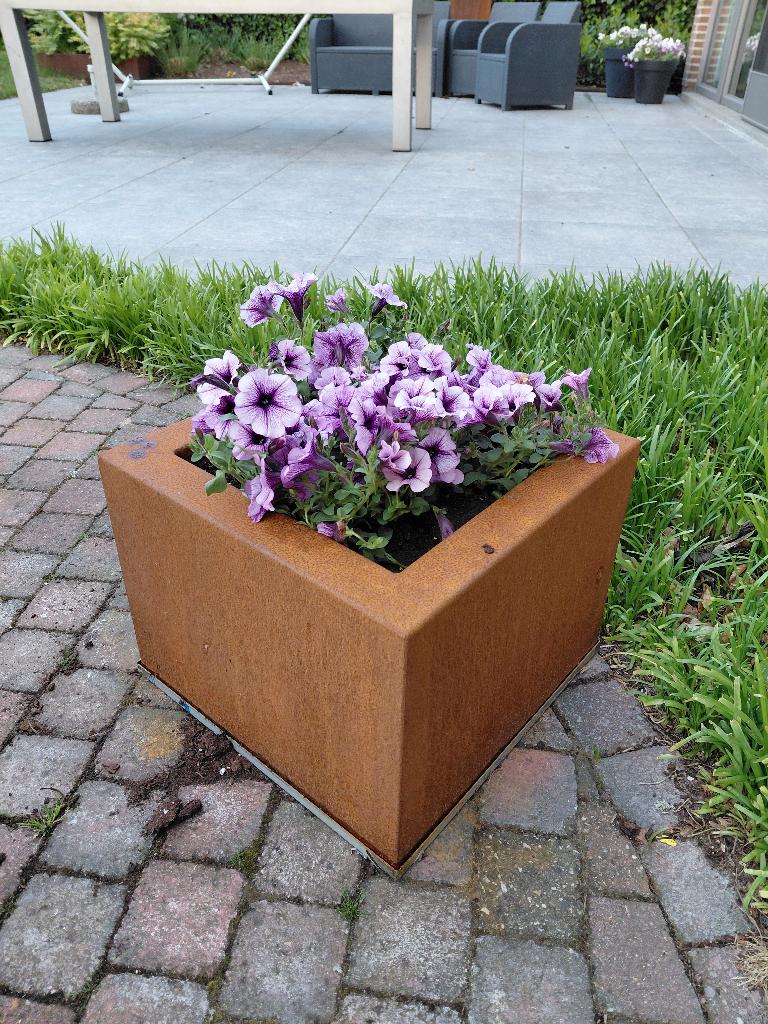 Cortenstaal bloembakken, Ophalen, Nieuw, Tuin