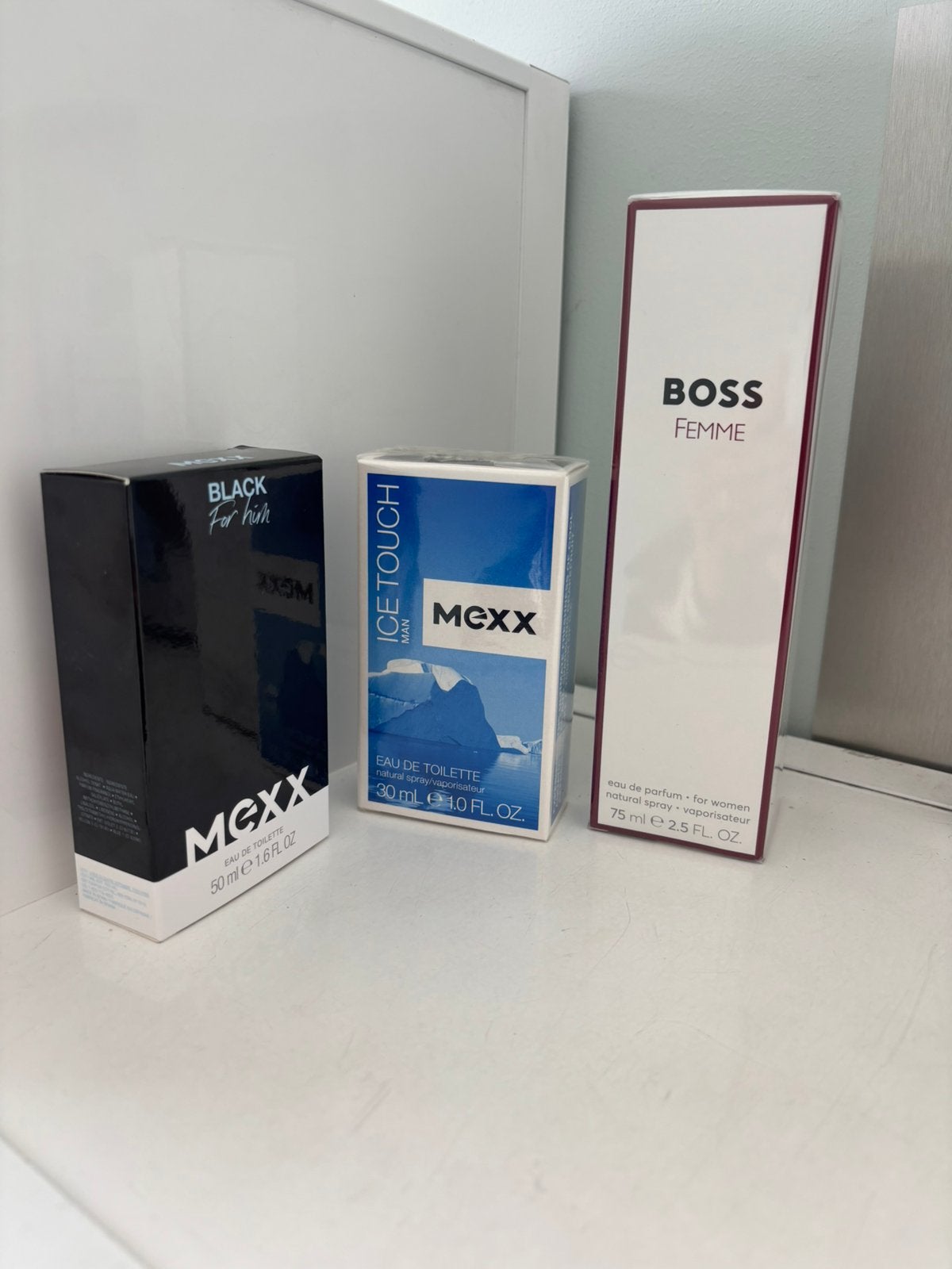 Lot de 3 Parfum 2 Mexx Homme 1 Boss femme prix boutique 100€, Handtassen en Accessoires, Uiterlijk | Parfum, Ophalen of Verzenden