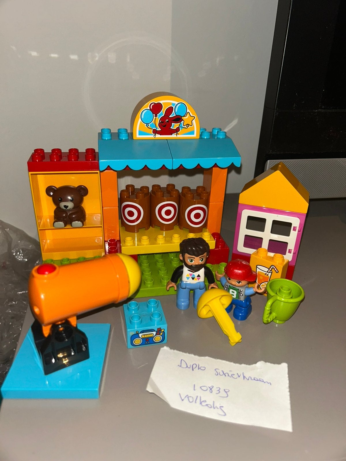 Duplo 10839 schietkraam kermis, Ophalen of Verzenden, Gebruikt, Duplo