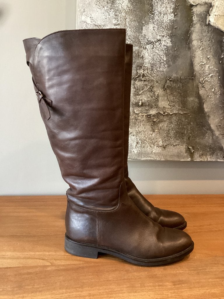 Progetto laarzen brede kuit 40, Kleding | Dames, Schoenen, Hoge laarzen, Bruin, Ophalen of Verzenden, Zo goed als nieuw