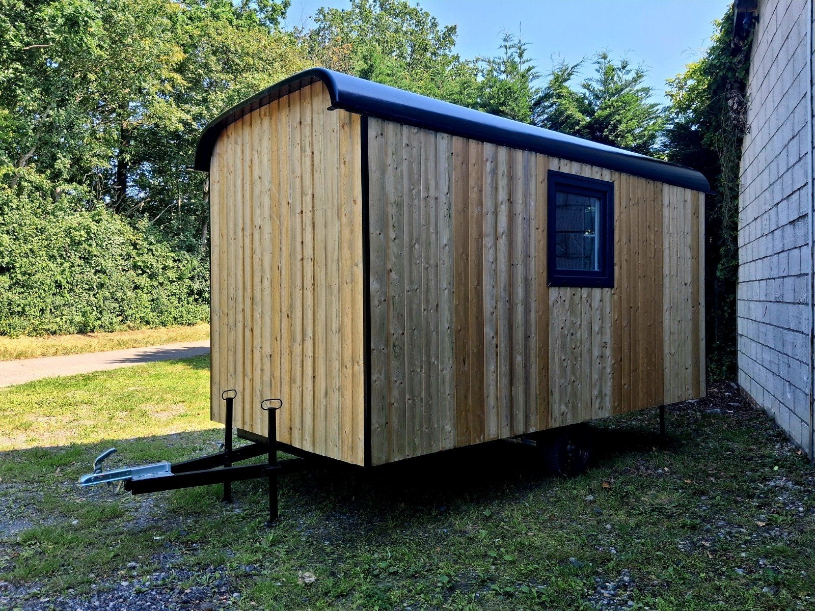 Pipowagen werfkeet werfwagen schaftkeet schaftwagen te koop, Tuin en Terras, Tuinhuizen, Nieuw, Overige typen, Hout, 200 tot 400 cm