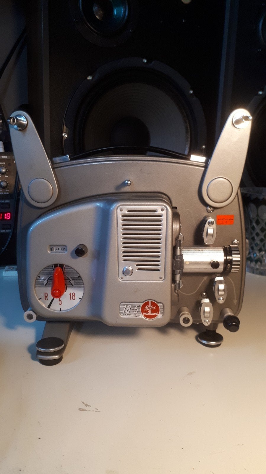 Bolex projector + camera + microscoop, Ophalen