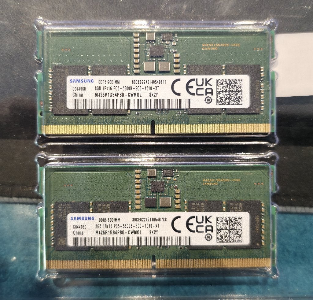 16GB RAM (2x8) DDR5 SO-Dimm 5600, Computers en Software, Ophalen of Verzenden, Zo goed als nieuw, DDR5, Laptop