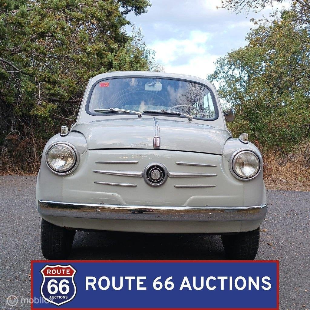 Fiat 600 | 1955 | Route 66 Auctions, Achat, Entreprise, Boîte manuelle, Autre carrosserie