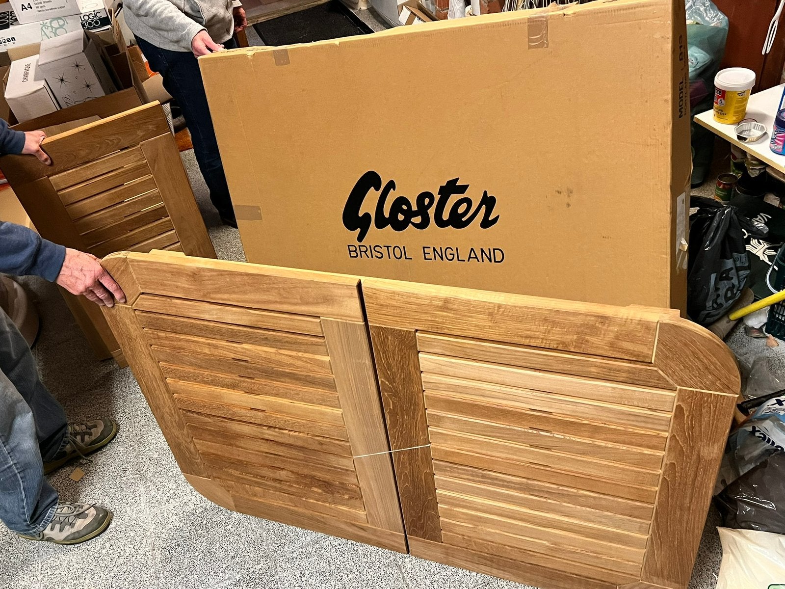 GLOSTER teak tuintafel - NIEUWSTAAT, Enlèvement, Neuf, Rectangulaire, Bois de teck