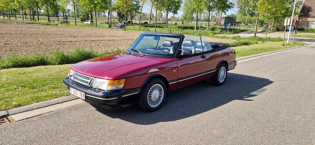 Saab 900 S turbo, Autos, Saab, Rouge, Achat, Cabriolet, 2 portes