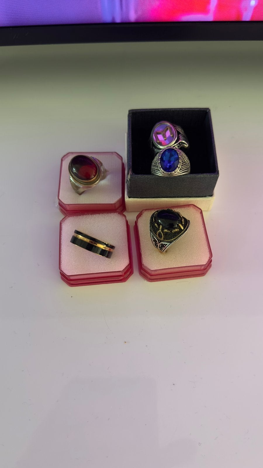 echt silver ringen met natuur stenen 925 prijs vanaf 40€, Ophalen of Verzenden, Nieuw