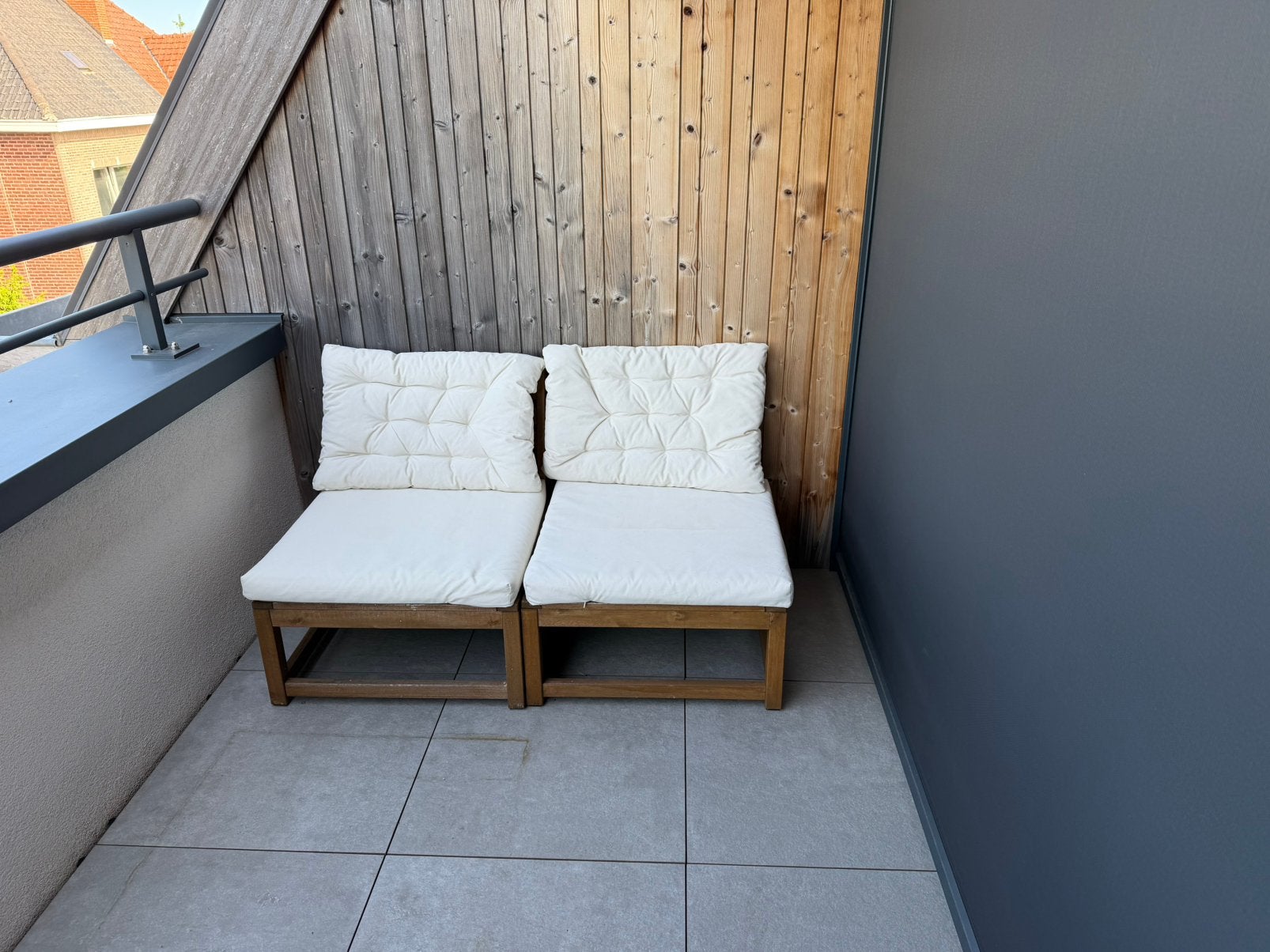 Chaises longues IKEA NÄMMARÖ avec coussins - lot de 2, Enlèvement, Utilisé, Bois