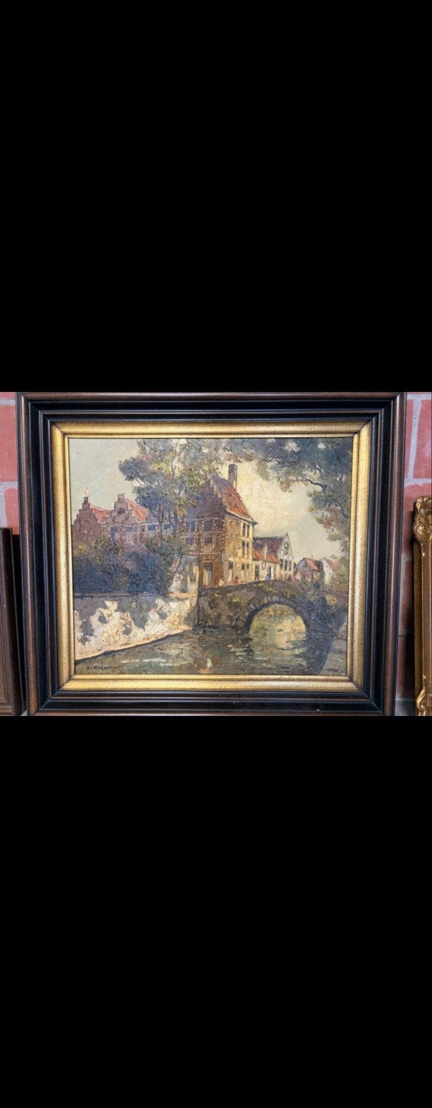 groot lot voor opkopers van decoratieve schilderijen, Antiek en Kunst, Ophalen of Verzenden, Klassiek, Gouache, Landschap