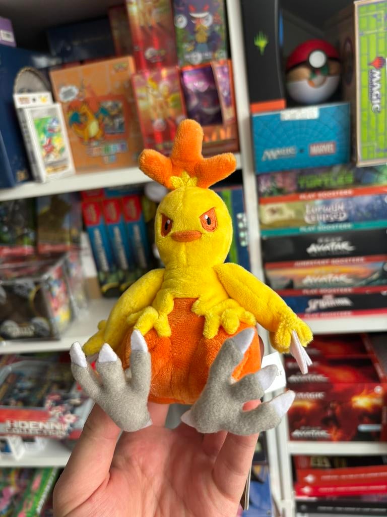 Combusken Pokémon Fit Plush Pokémon Center Official with tag, Verzamelen, Film en Tv, Zo goed als nieuw, Ophalen of Verzenden