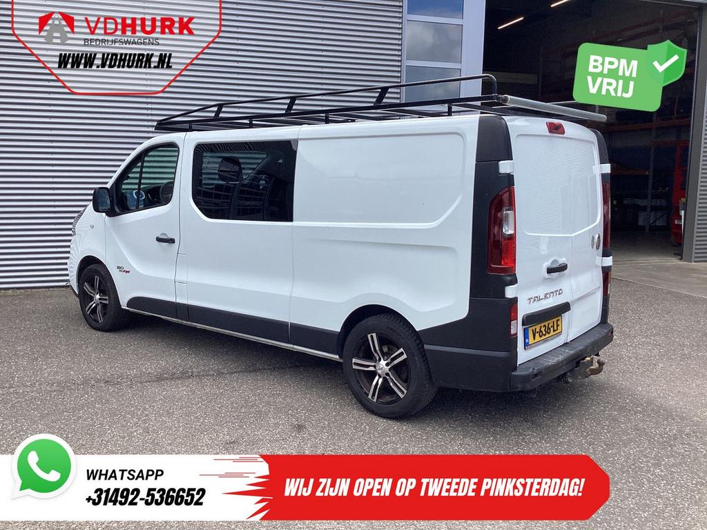 Fiat Talento 1.6 MJ 125 pk L2 DC Dubbel Cabine EXPORT ONLY A, Auto's, 174 g/km, Wit, Bedrijf, Parkeersensor