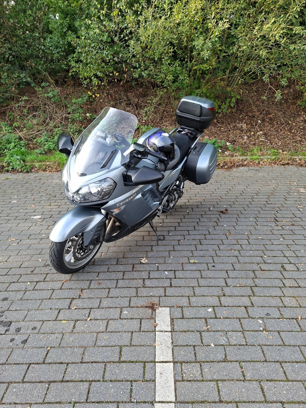 Kawasaki 1400GTR bj08 62d km zilver, Motoren, 4 cilinders, Motorrijbewijs A, Gebruikt, 1400 cc