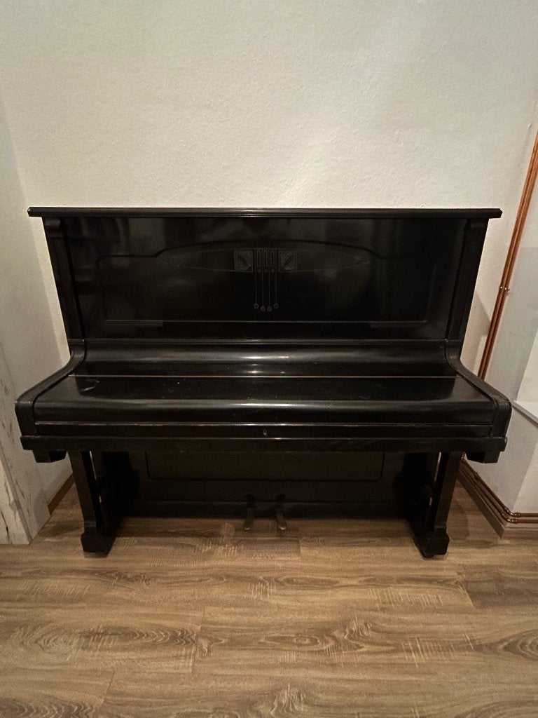 Piano Carl Hardt Stuttgart, Enlèvement, Utilisé, Noir, Piano
