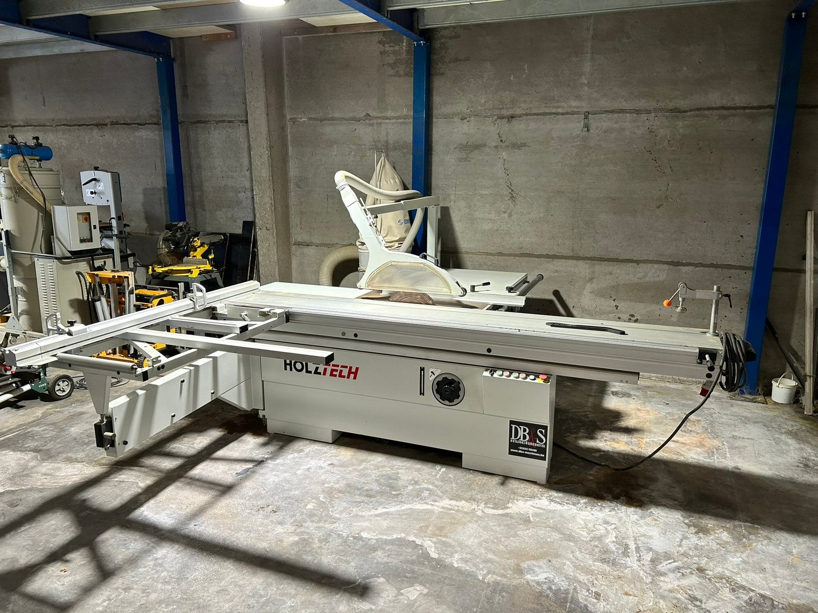 Holztech paneelzaag - uitstekende staat 3 x 400V, Ophalen, Zo goed als nieuw