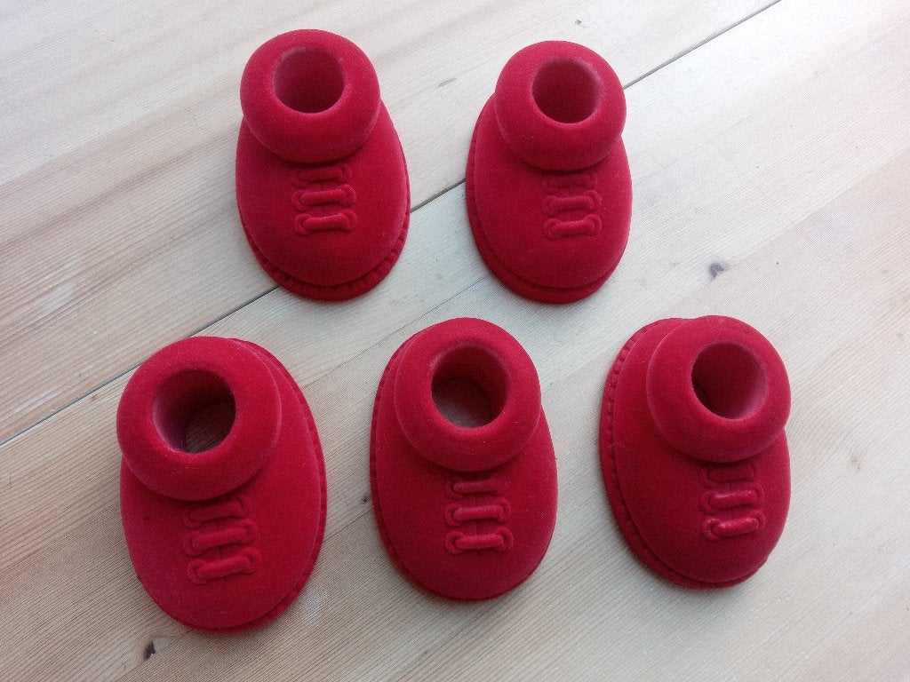 Complete set vintage IKEA barnslig stoelpootbeschermers rood, Enlèvement ou Envoi