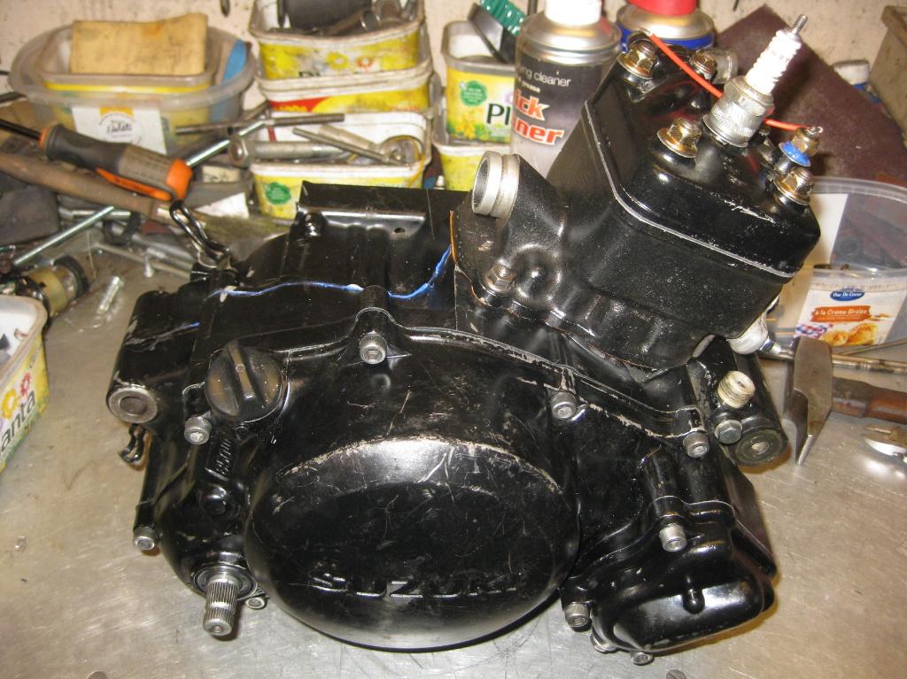 Moteur Suzuki RG50, Enlèvement, Révisé