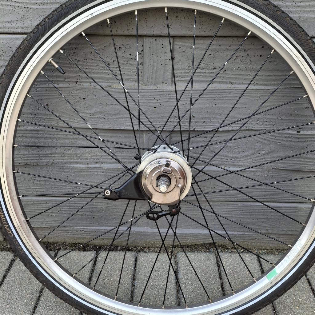 Achterwiel, Fietsen en Brommers, Fietsonderdelen, Ophalen, Gebruikt, Stadsfiets, Wiel