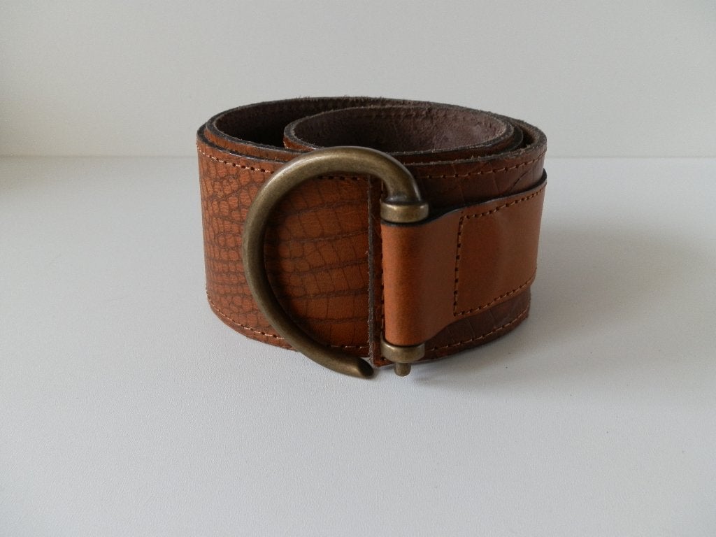 Ceinture Joséphine & Co. Apprenez., Cuir véritable, Enlèvement ou Envoi, Comme neuf, Brun