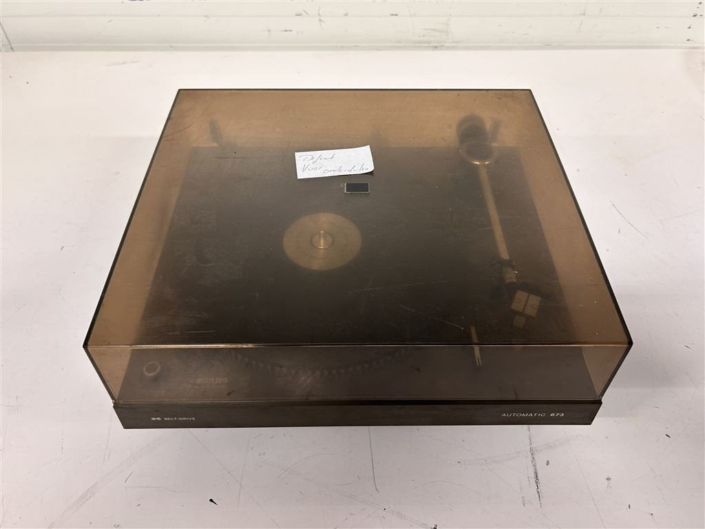 A7392. Philips Automatic 673 voor onderdelen, Audio, Tv en Foto, Ophalen of Verzenden, Gebruikt, Philips