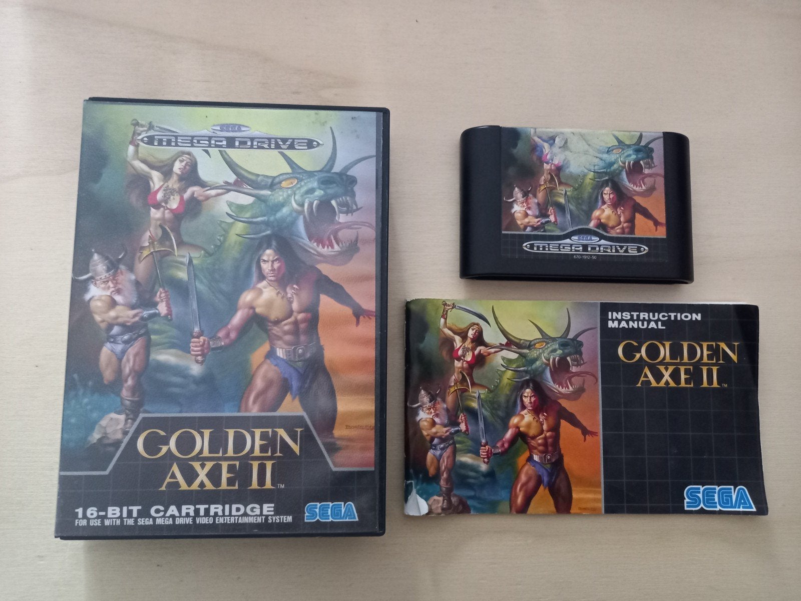 SEGA Mega Drive - Golden Axe II complet, Enlèvement ou Envoi, 2 joueurs, Aventure et Action, À partir de 16 ans