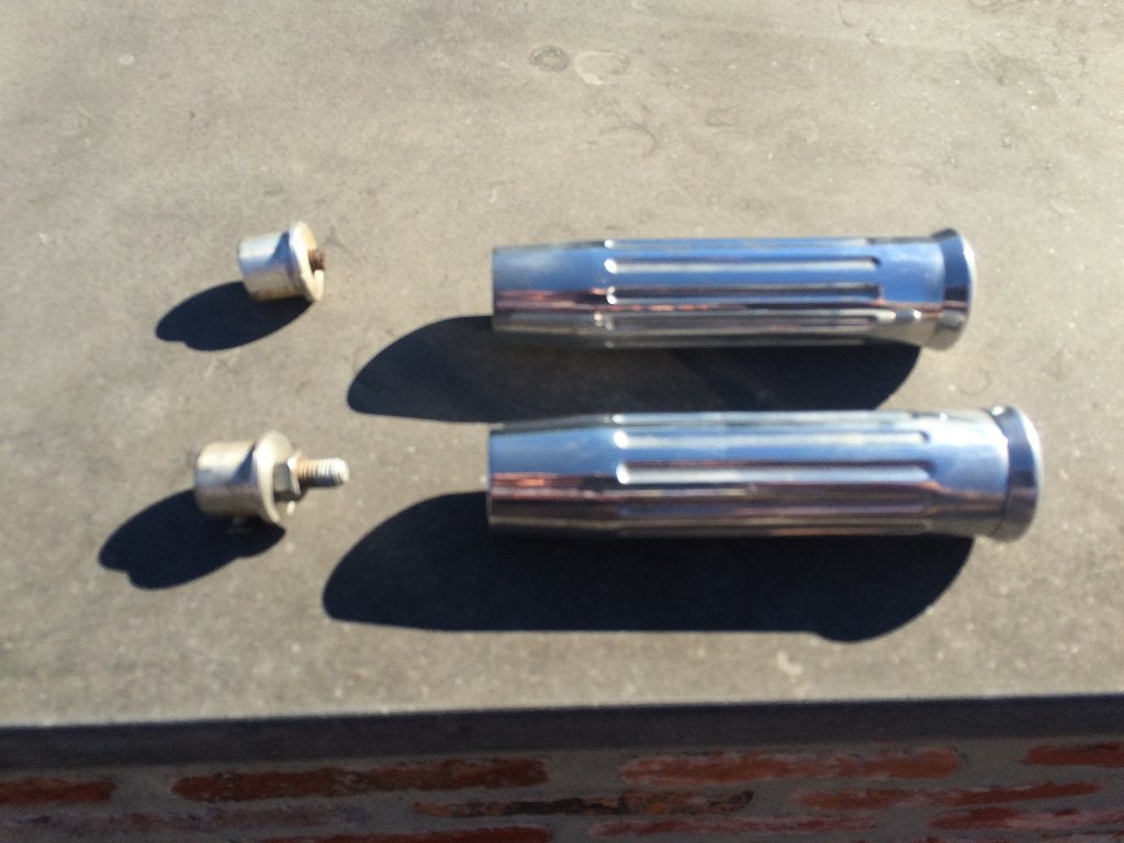Poignées de guidon Harley en aluminium 25 mm, Enlèvement, Utilisé