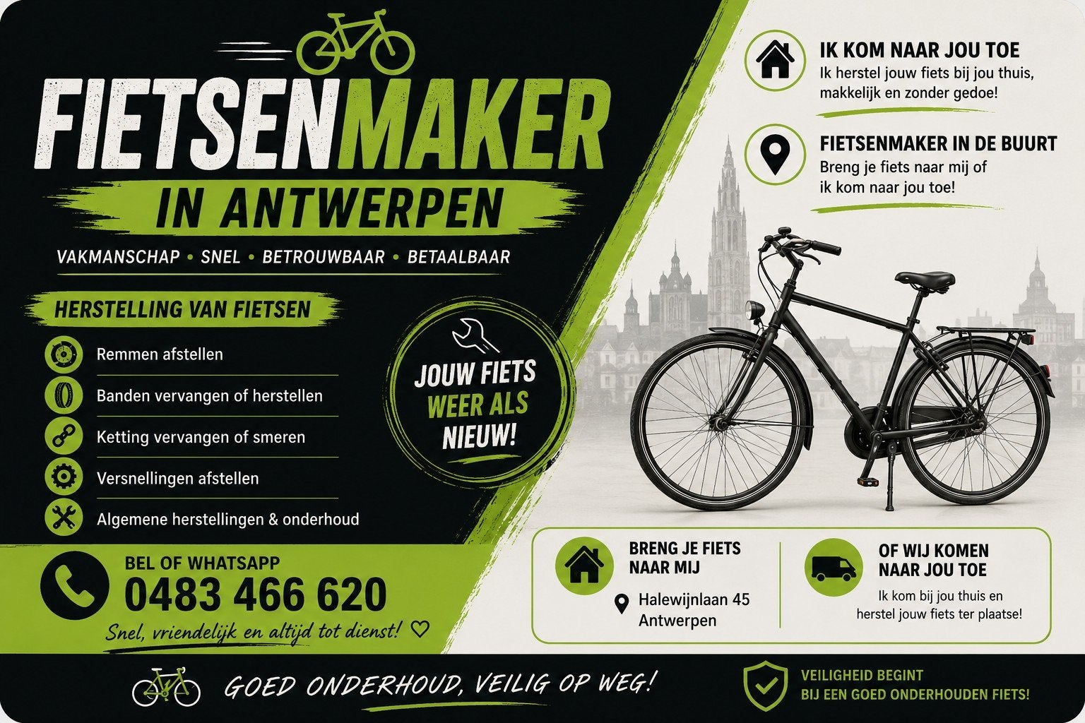 Fietsenmaker, Vélos & Vélomoteurs, Enlèvement