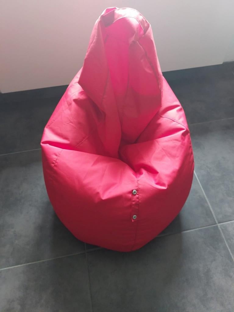 Pouf poire, Enlèvement, Rouge, Pouf