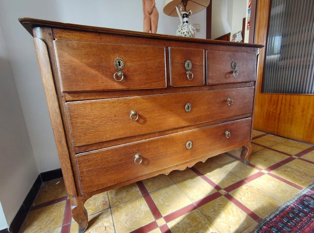 commode vintage bois massif rustique, Enlèvement