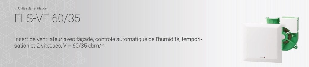 extracteur SDB - Helios ELS-VF 60/35, Enlèvement, Neuf, Extracteur