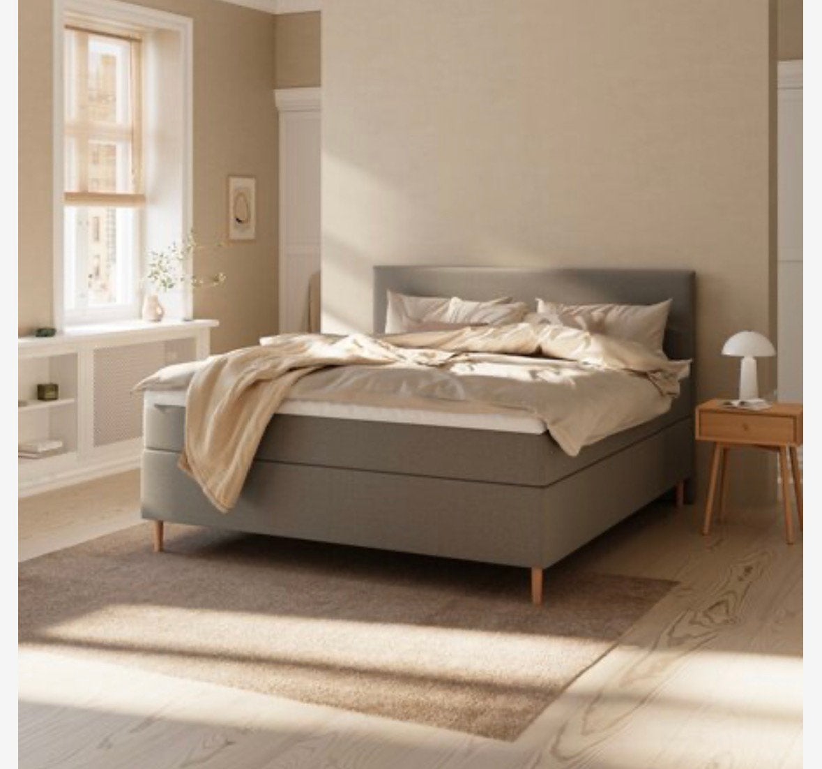 Boxspring jysk, Maison & Meubles, Chambre à coucher | Lits boxsprings, Enlèvement, Utilisé