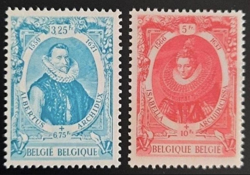 Belgique : OBP 581A/82A ** Services sociaux 1942, Timbres & Monnaies, Timbres | Europe | Belgique, Sans timbre, Neuf, Enlèvement ou Envoi