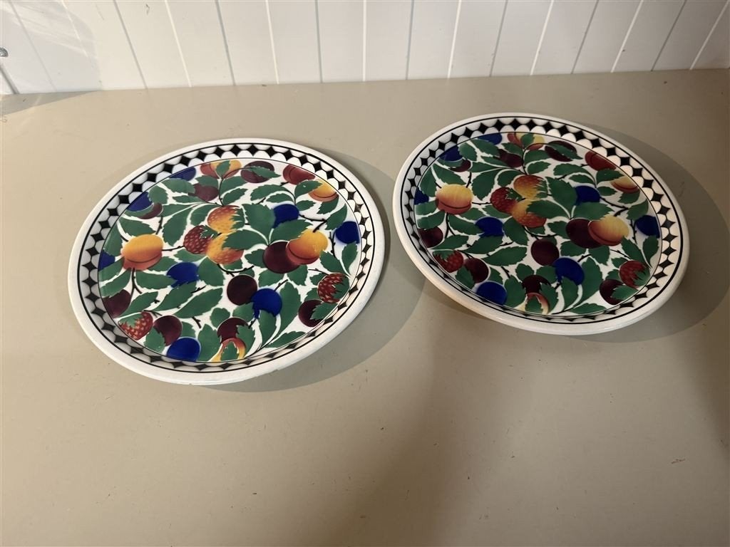 Villeroy and Boch - Wallerfrangen borden fruit print twee st, Enlèvement ou Envoi, Comme neuf, Assiettes(s)