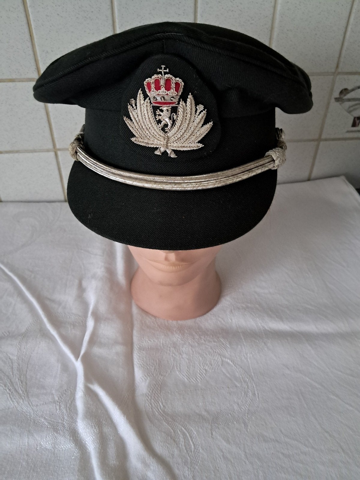 onder officierskepi van de Belgische landmacht, Verzamelen, Ophalen of Verzenden, Landmacht, Helm of Baret