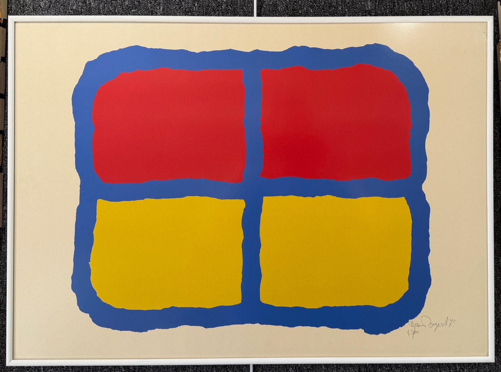 Bram BOGART - Lithographie signée, Enlèvement