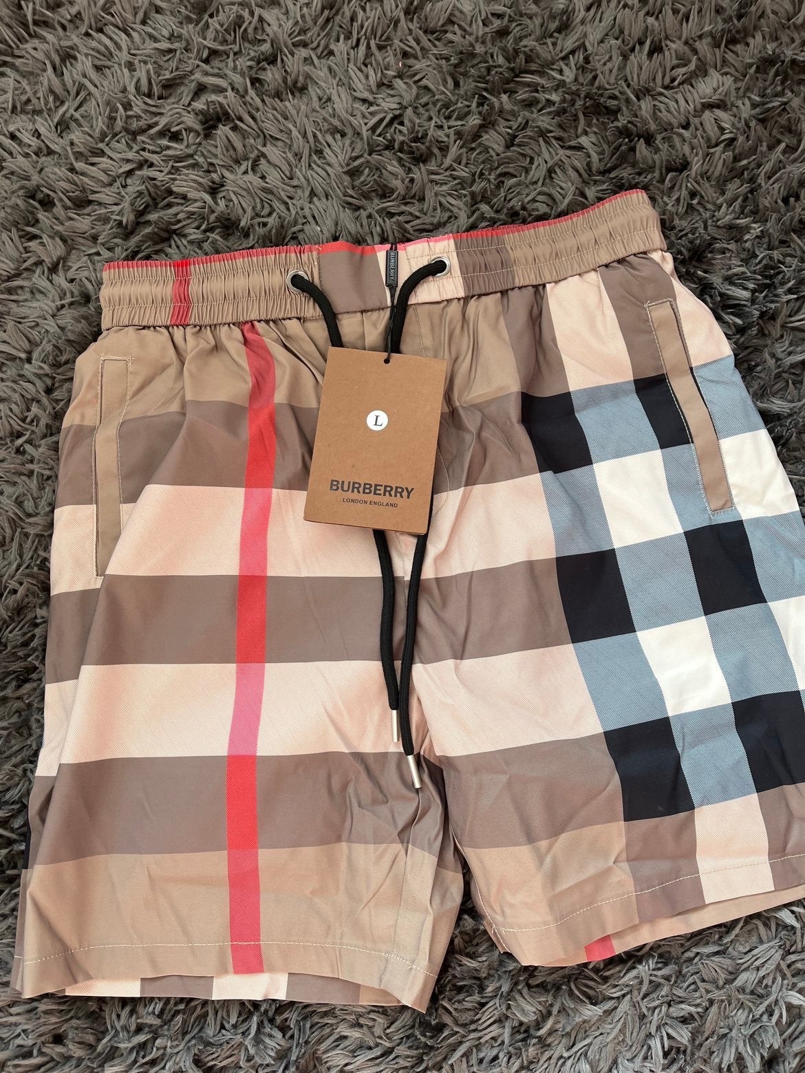 Short burberry, Kleding | Heren, Badmode en Zwemkleding, Verzenden, Maat 52/54 (L), Overige kleuren, Zwemshort