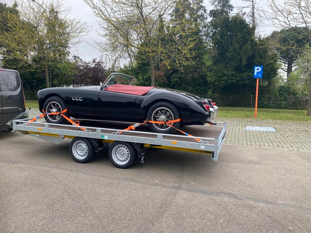 Oldtimer transport autotrailer te huur, Ophalen