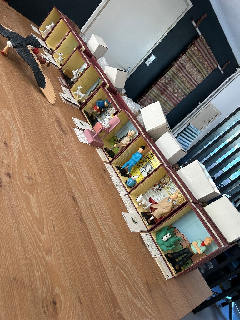 Kuifje en bobbie/TinTin et Milou [Lebon-Delienne], Collections, Enlèvement, Tintin, Comme neuf, Statue ou Figurine