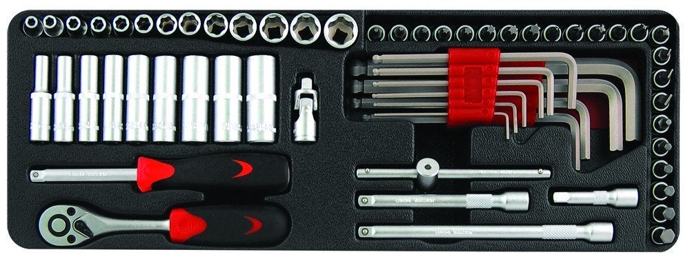 Doppendoos 1/4" 62 delig, Verzenden