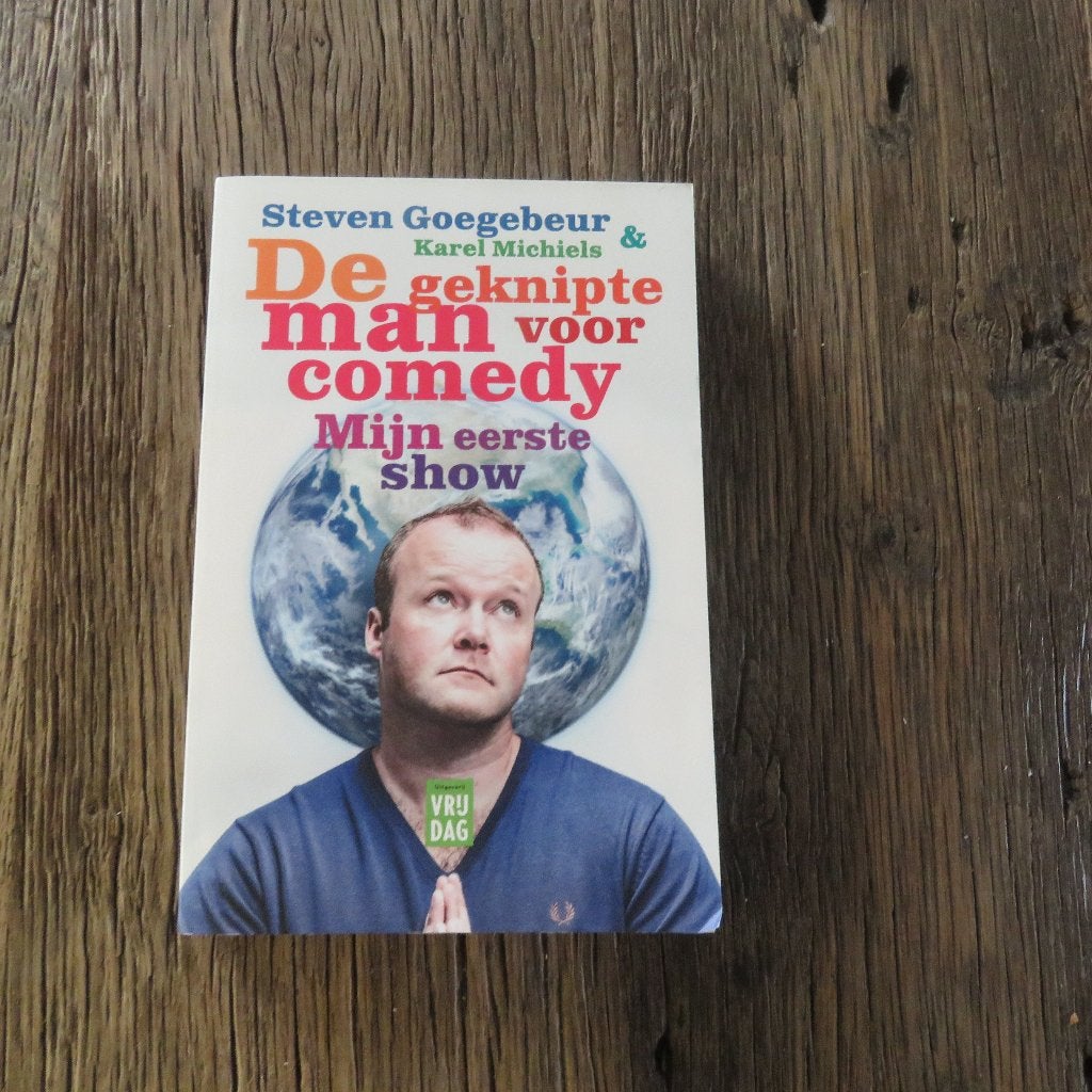 Steven Goegebeur  De geknipte man voor comedy gesigneerd, Boeken, Ophalen of Verzenden