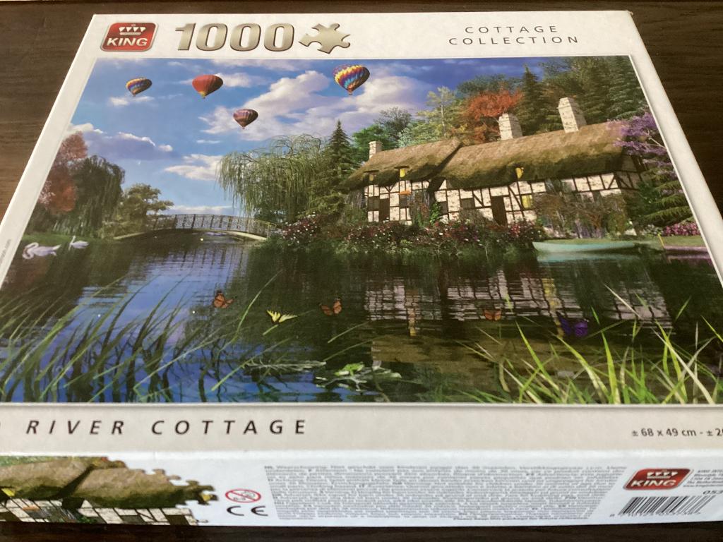 Legpuzzel Old River Cottage, Ophalen, 500 t/m 1500 stukjes, Nieuw, Legpuzzel