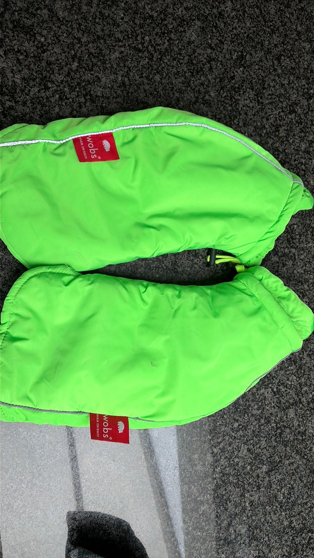 Wobs handwarmers fluo geel kinderen, Ophalen, Zo goed als nieuw, Kinderen