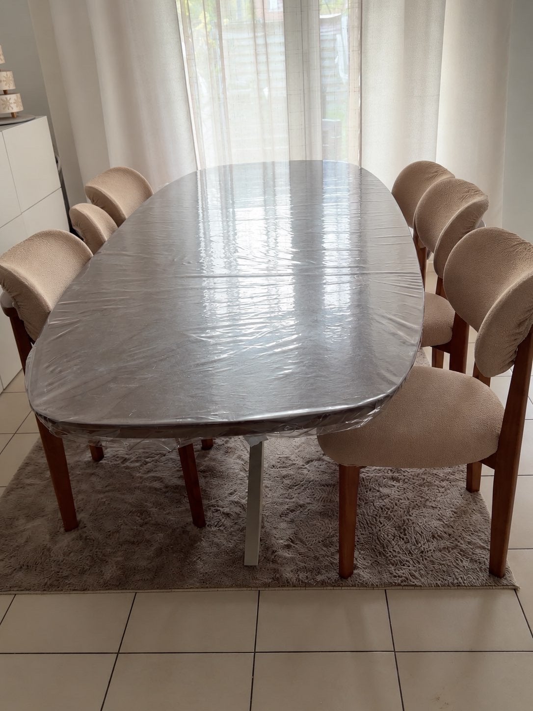 ️ Prachtige eettafel met 6 nieuwe stoelen – compleet set, Huis en Inrichting, Ophalen, Zo goed als nieuw